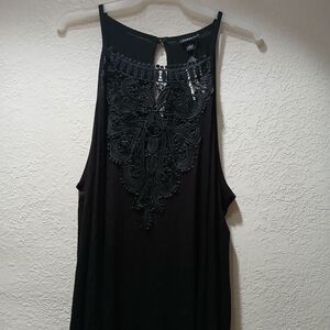 Torrid Black Lace Detail Top size 3 nwot